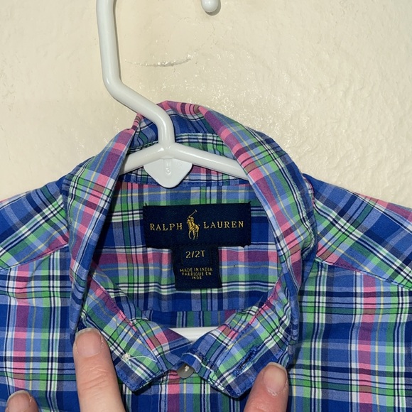 Boys Ralph Lauren 2 T plaid shirt - Picture 3 of 3
